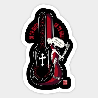 Guitar Coffin Sticker